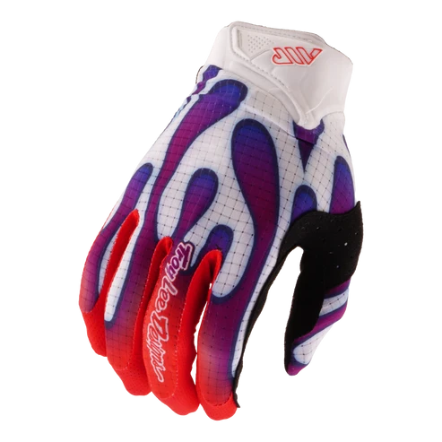 TLD AIR GLOVES OVERSPRAY WHITE / VIOLET