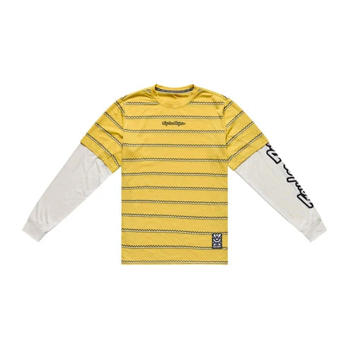 TLD SKYLINE FAKIE RIDE LS STRIPE BUTTER JERSEY