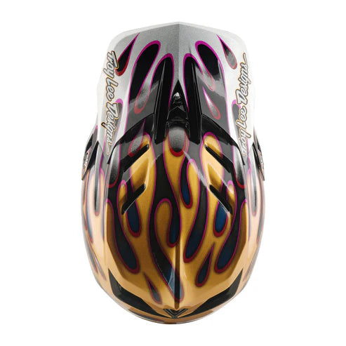 CAPACETE TLD D4 CARBON - OVERSPRAY GOLD