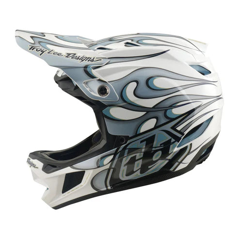 CAPACETE TLD D4 COMPOSITE - TORCHED WHITE / SILVER