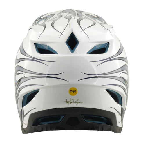 CAPACETE TLD D4 COMPOSITE - TORCHED WHITE / SILVER
