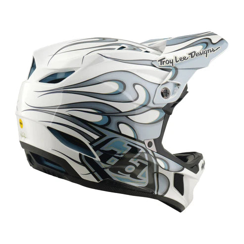 CAPACETE TLD D4 COMPOSITE - TORCHED WHITE / SILVER