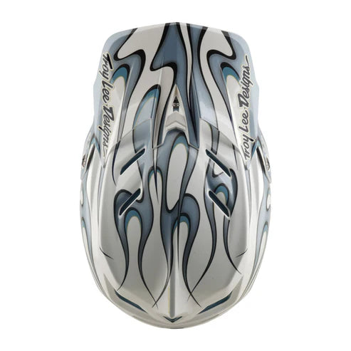 CAPACETE TLD D4 COMPOSITE - TORCHED WHITE / SILVER